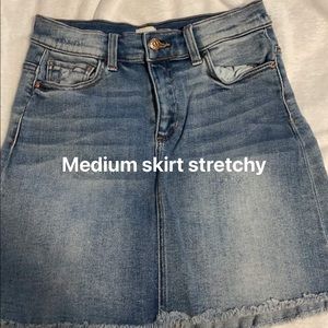 Denim skirt!